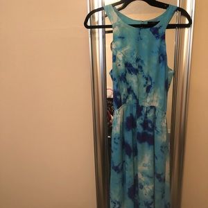 Tie dye maxi dress